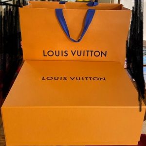 Large Louis Vuitton Box and Shopping Bag